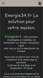 Mobile Screenshot of energie34.fr